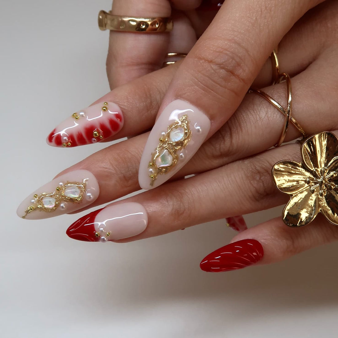 Red Martini Press-On Nails