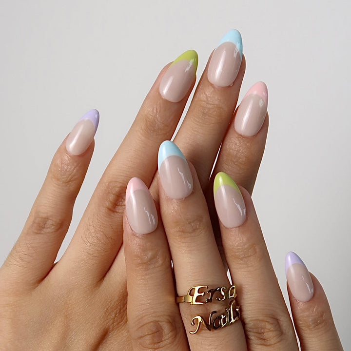 Rejoice Pastel French Tip Press On Nails