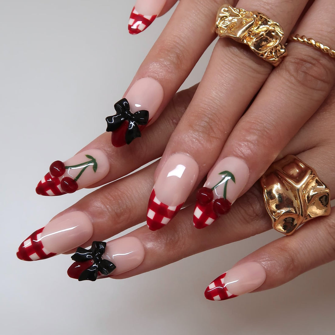 Sweet Cherry Press-On Nails