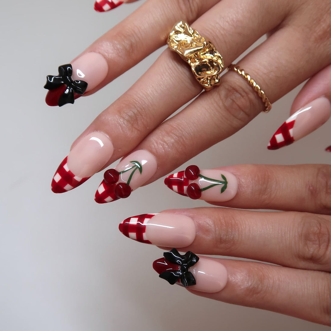 Sweet Cherry Press-On Nails