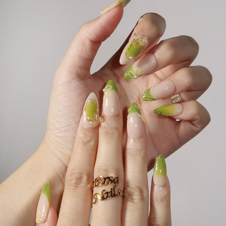 Thriving Almond Press On Nails – Reusable Salon Quality Nail Set