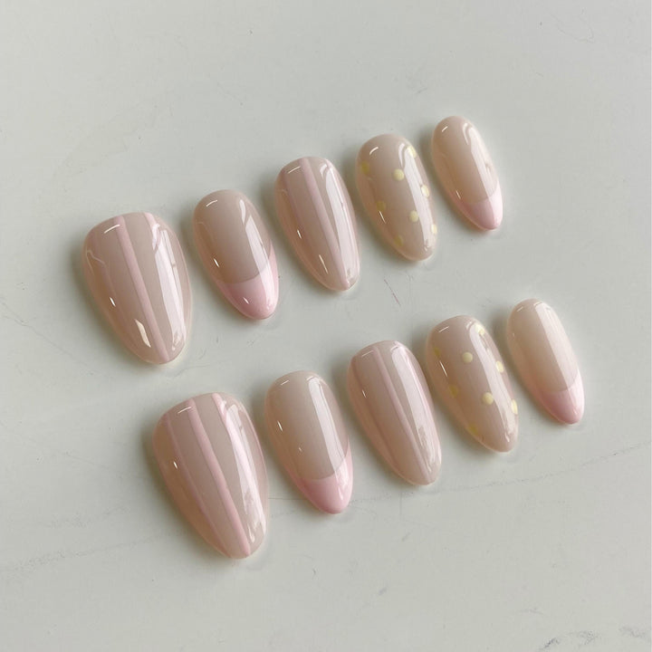 Time to Unwind Soft Pink French Tip Press On Nails