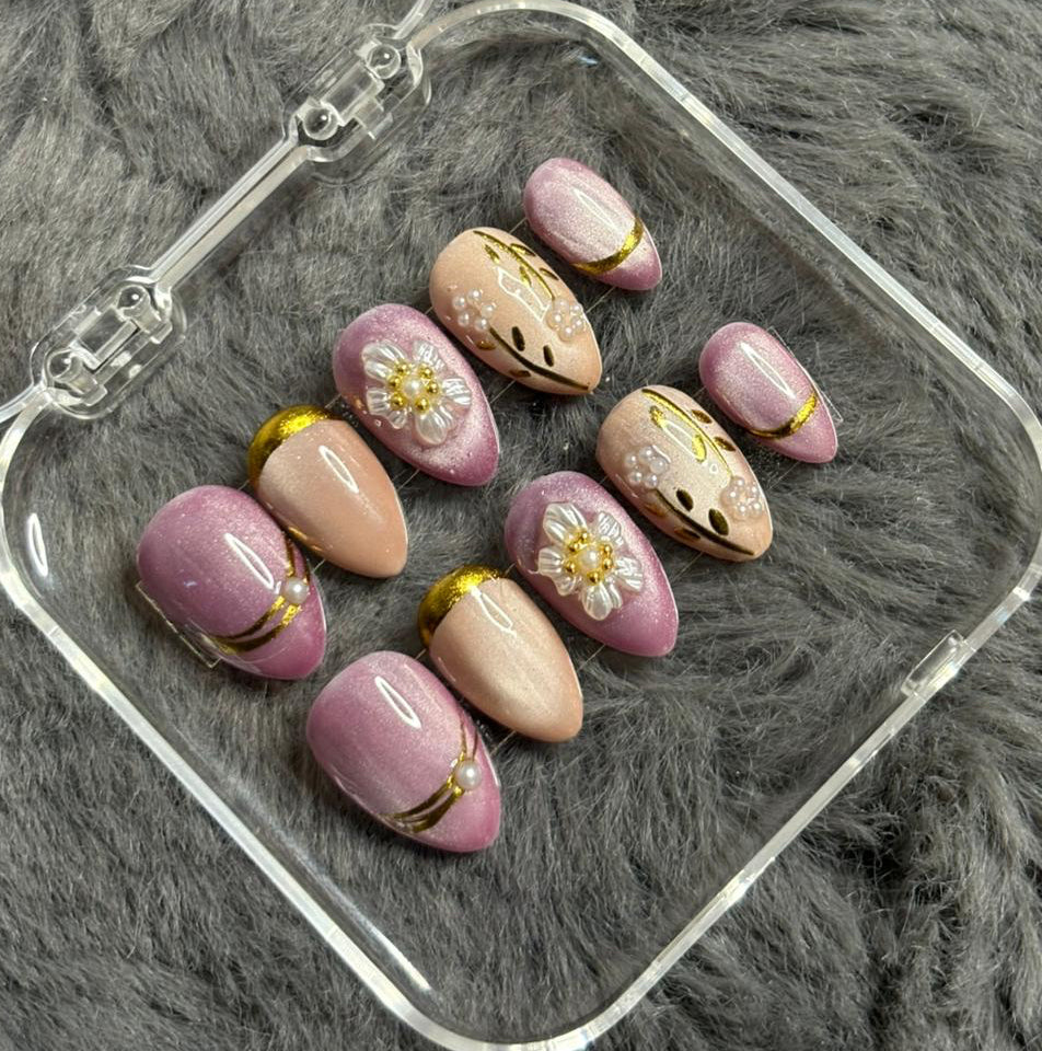 Blossom Pearl Luxe Press-On Nails