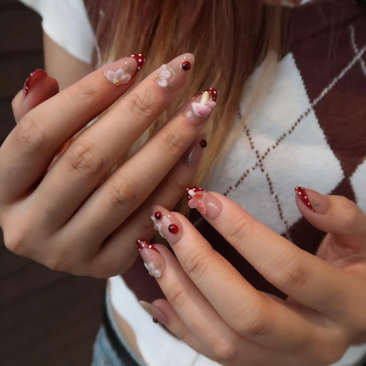 When the Rain Stops – Almond Press On Nails