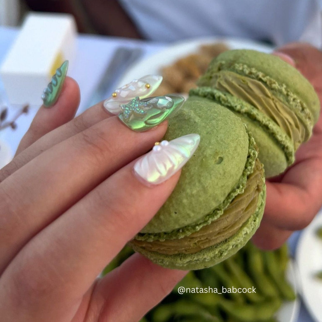 Oceanic Odyssey – Almond Press On Nails