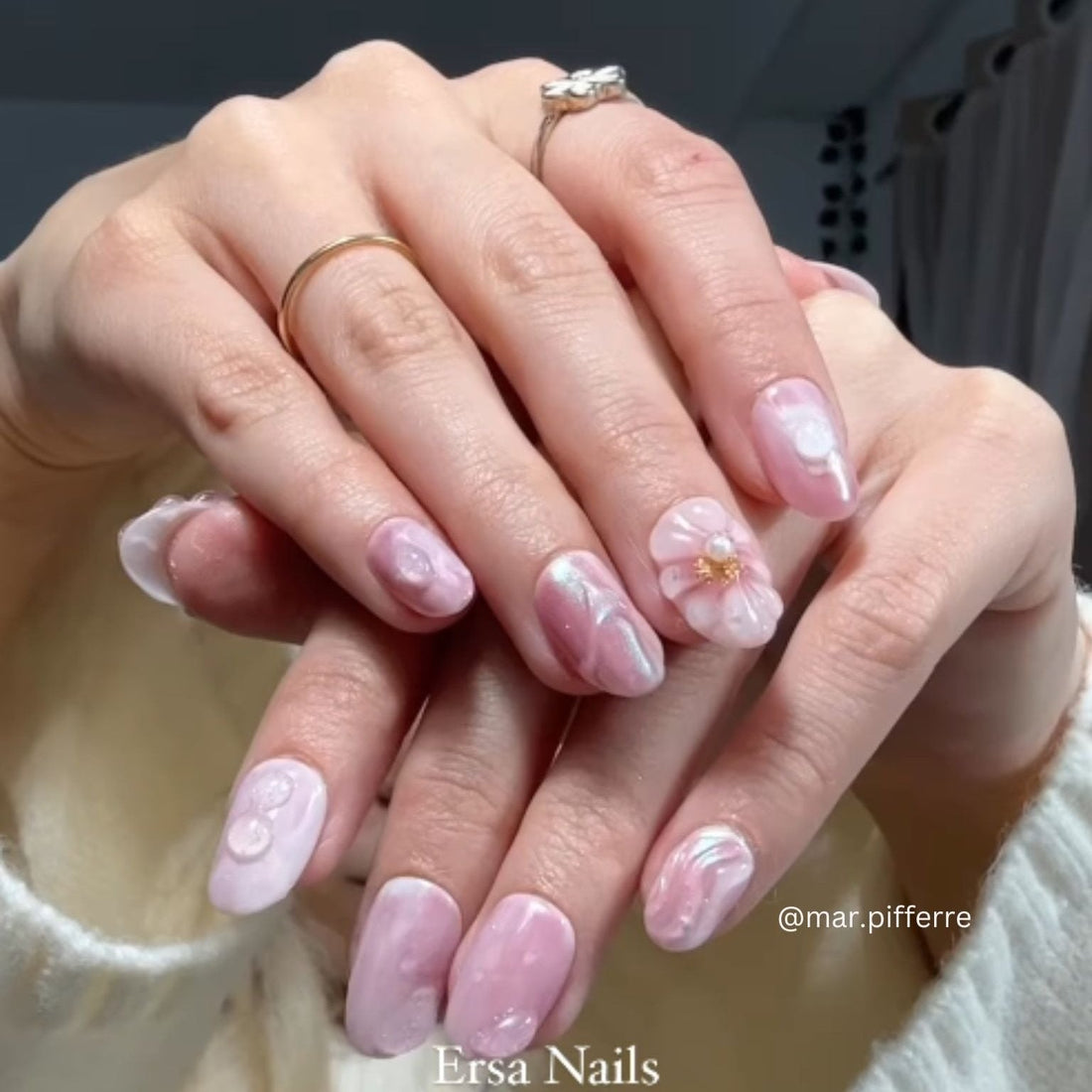 Pink Petal Pink – Almond Press On Nails