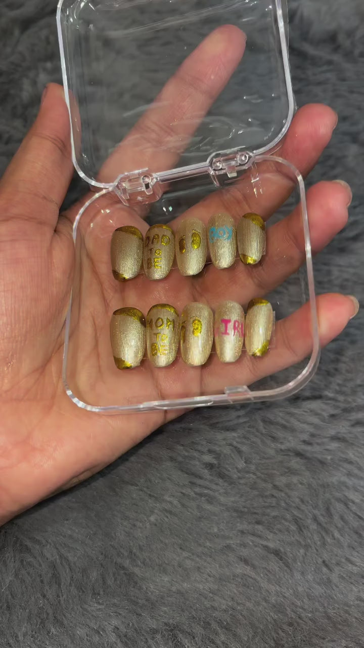 Baby Shower Mom To Be Press-On Nails
